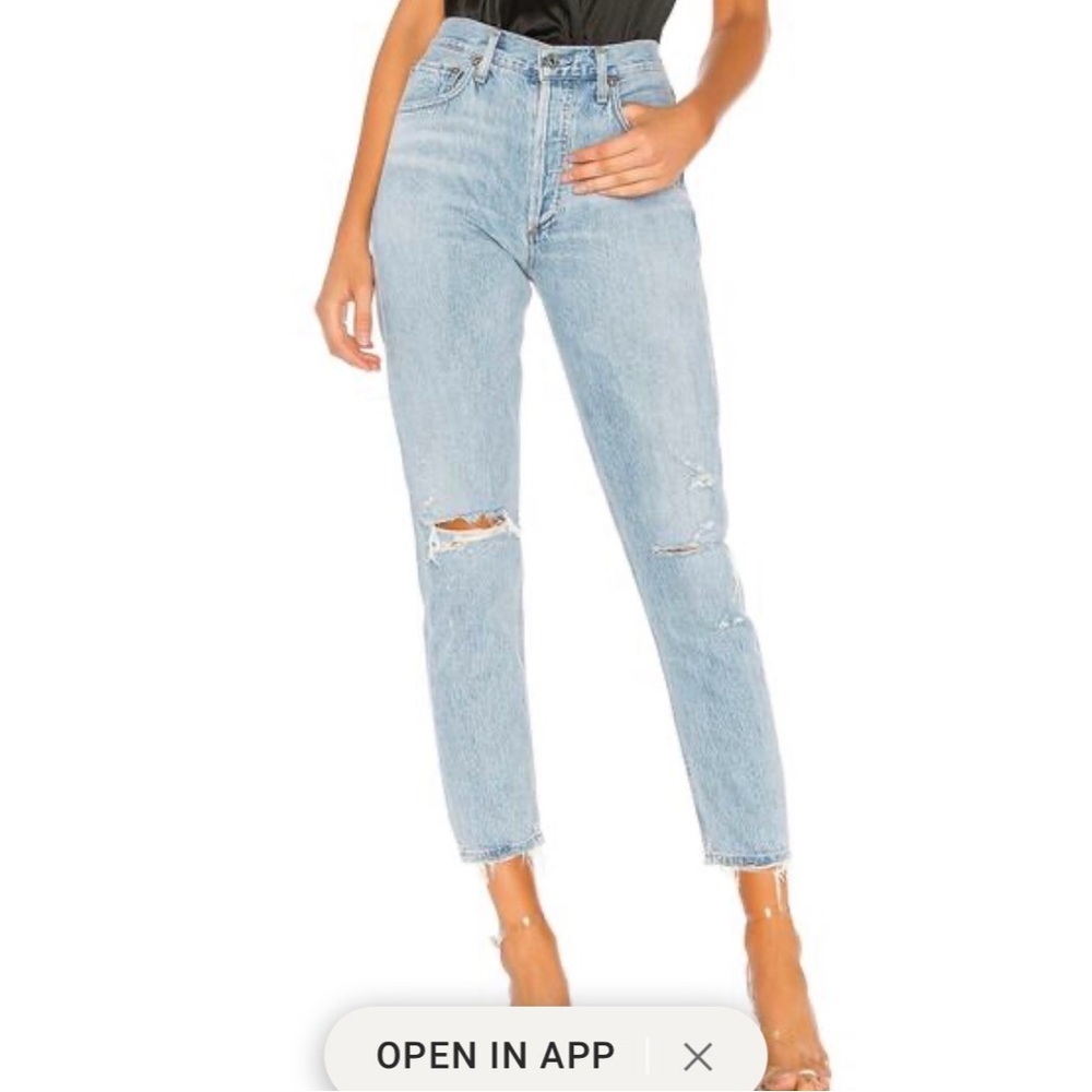 Agolde Jamie Light Wash Jeans